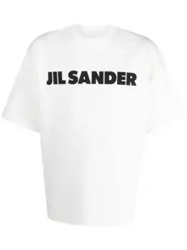 Футболка с логотипом JIL SANDER, белый