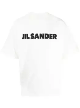 Футболка с логотипом JIL SANDER, белый