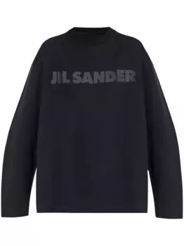 Футболка с логотипом JIL SANDER, черный
