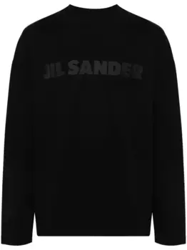 Футболка с логотипом JIL SANDER, черный