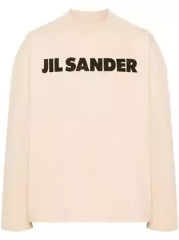Футболка с логотипом JIL SANDER, нейтральный