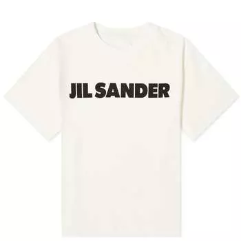 Футболка с логотипом Jil Sander спереди