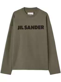 Футболка с логотипом JIL SANDER, зеленый