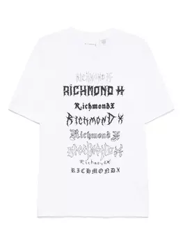 Футболка с логотипом John Richmond, белый