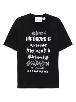 Футболка с логотипом John Richmond, черный
