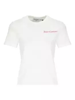 Футболка с логотипом Juicy Couture, белый