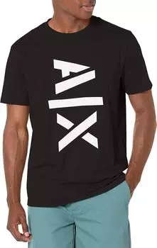 Футболка с логотипом Jumbo AX Armani Exchange, черный
