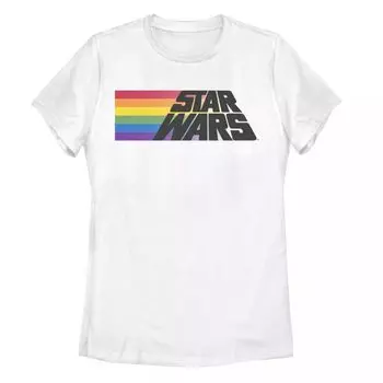 Футболка с логотипом Junior's Star Wars в радужную полоску Licensed Character