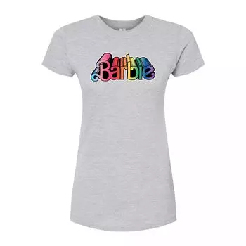 Футболка с логотипом Juniors' Barbie Pride Barbie, серый