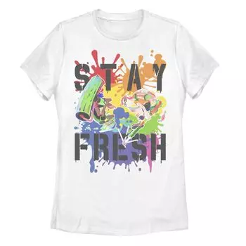 Футболка с логотипом Juniors' Splatoon Pride Stay Fresh с радужной краской Licensed Character