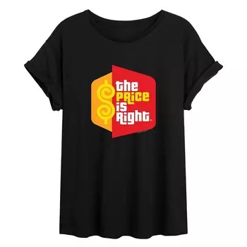Футболка с логотипом Juniors' The Price Is Right Licensed Character, черный