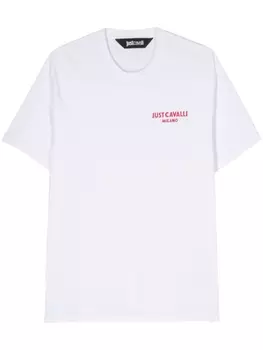 Футболка с логотипом Just Cavalli, белый