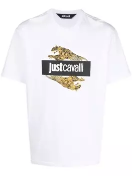 Футболка с логотипом Just Cavalli, белый