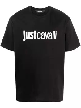 Футболка с логотипом Just Cavalli, черный
