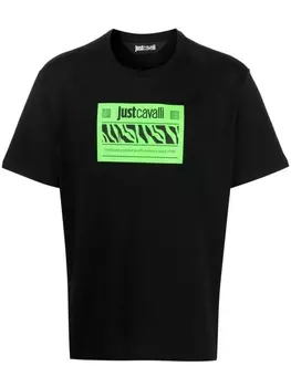 Футболка с логотипом Just Cavalli, черный