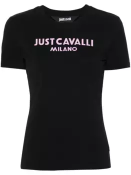 Футболка с логотипом Just Cavalli, черный