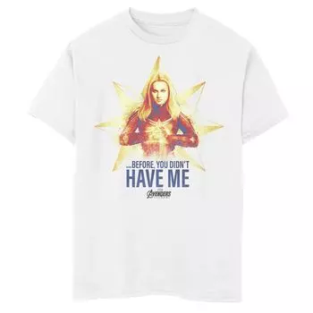 Футболка с логотипом «Капитан Марвел» для мальчиков 8–20 лет «Marvel Avengers Endgame» Licensed Character