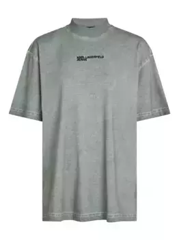 Футболка с логотипом Karl Lagerfeld Jeans, серый