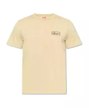 Футболка с логотипом Kenzo, бежевый