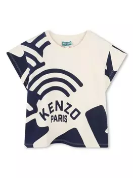 Футболка с логотипом Kenzo Kids, белый