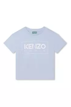 Футболка с логотипом Kenzo Kids, синий