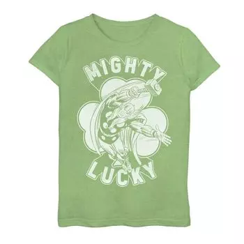 Футболка с логотипом клевера «Marvel Thor «Mighty Lucky» для девочек 7–16 лет Licensed Character