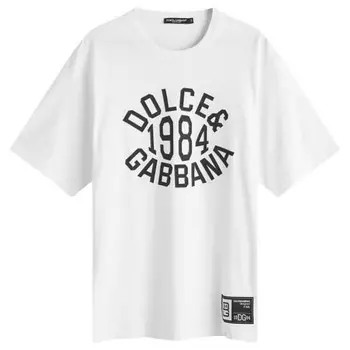 Футболка с логотипом колледжа Dolce & Gabbana, белый