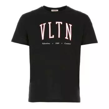 Футболка с логотипом колледжа Vltn Valentino, черный