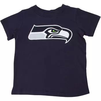 Футболка с логотипом команды Seattle Seahawks Infant Team - темно-синий Outerstuff, цвет Sea Navy