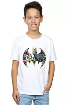 Футболка с логотипом комиксов «Бэтмен» DC Comics, белый