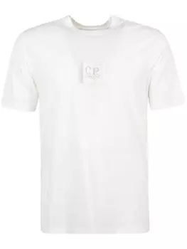 Футболка с логотипом компании CP C.P. Company, белый