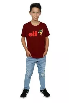 Футболка с логотипом «Крадущийся» Elf, красный