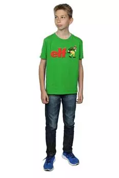 Футболка с логотипом «Крадущийся» Elf, зеленый