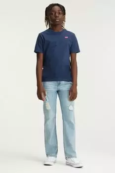 Футболка с логотипом крылья летучей мыши на маленькой груди Levi's, синий