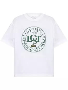 Футболка с логотипом Lacoste, белый