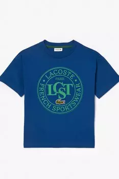Футболка с логотипом Lacoste, синий