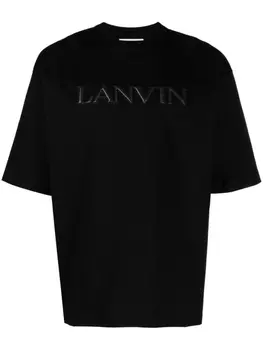 Футболка с логотипом Lanvin, черный