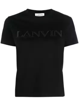 Футболка с логотипом Lanvin, черный