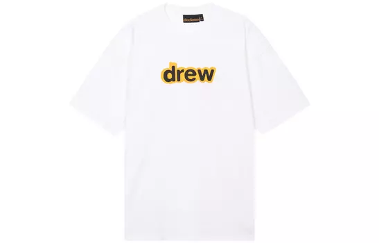 Футболка с логотипом Letter Series, унисекс, белая Drew House, белый