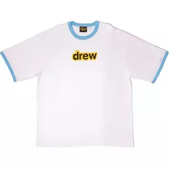 Футболка с логотипом Letter Series, унисекс, белая Drew House, белый