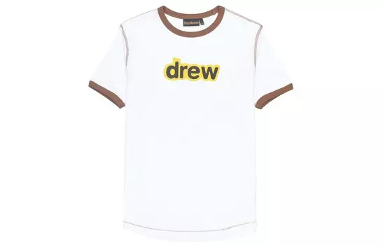 Футболка с логотипом Letter Series, унисекс, белая Drew House, белый