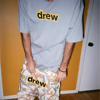 Футболка с логотипом Letter Series, унисекс, серая Drew House, серый