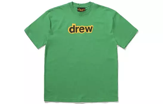Футболка с логотипом Letter Series, унисекс, зеленая Drew House, зеленый