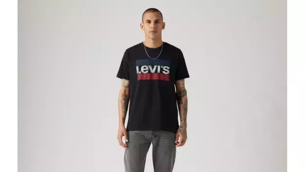 Футболка с логотипом levi's Sportswear, черный