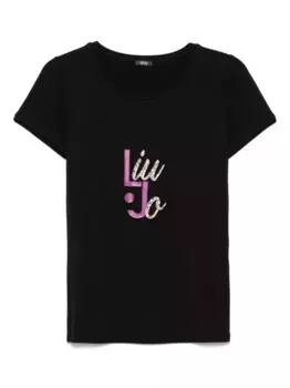 Футболка с логотипом LIU JO, черный