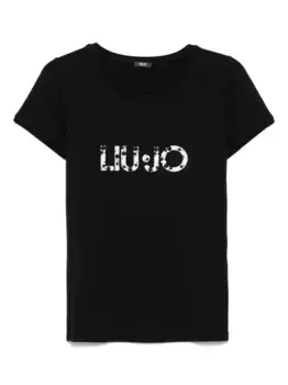 Футболка с логотипом LIU JO, черный