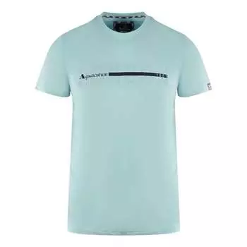Футболка с логотипом London 1851 Sky Aquascutum, синий