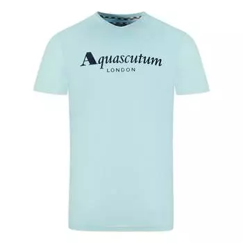 Футболка с логотипом лондонского бренда Sky Aquascutum, синий