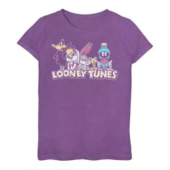 Футболка с логотипом Looney Tunes Group Shot для девочек 3–16 лет Licensed Character