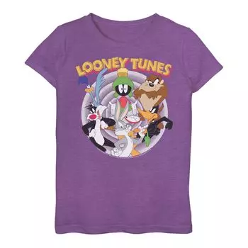 Футболка с логотипом Looney Tunes Group Shot для девочек 7–16 лет Licensed Character
